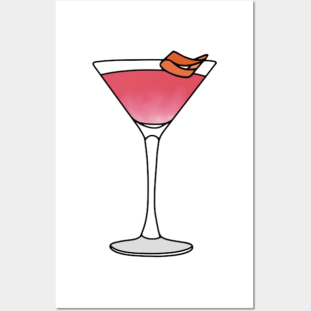 Cosmopolitan Cocktail Wall Art by murialbezanson